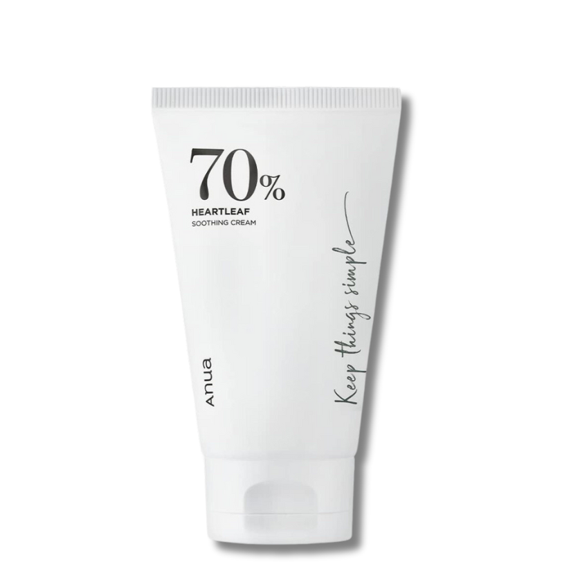 ANUA Heartleaf 70% Soothing Cream - raminantis veido kremas