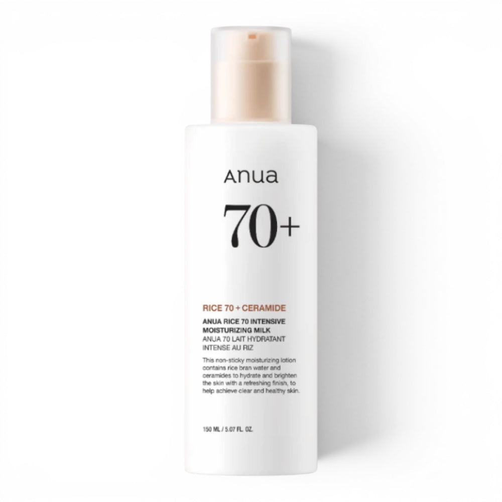 ANUA Rice 70 Intensive Moisturizing Milk - losjonas su keramidais