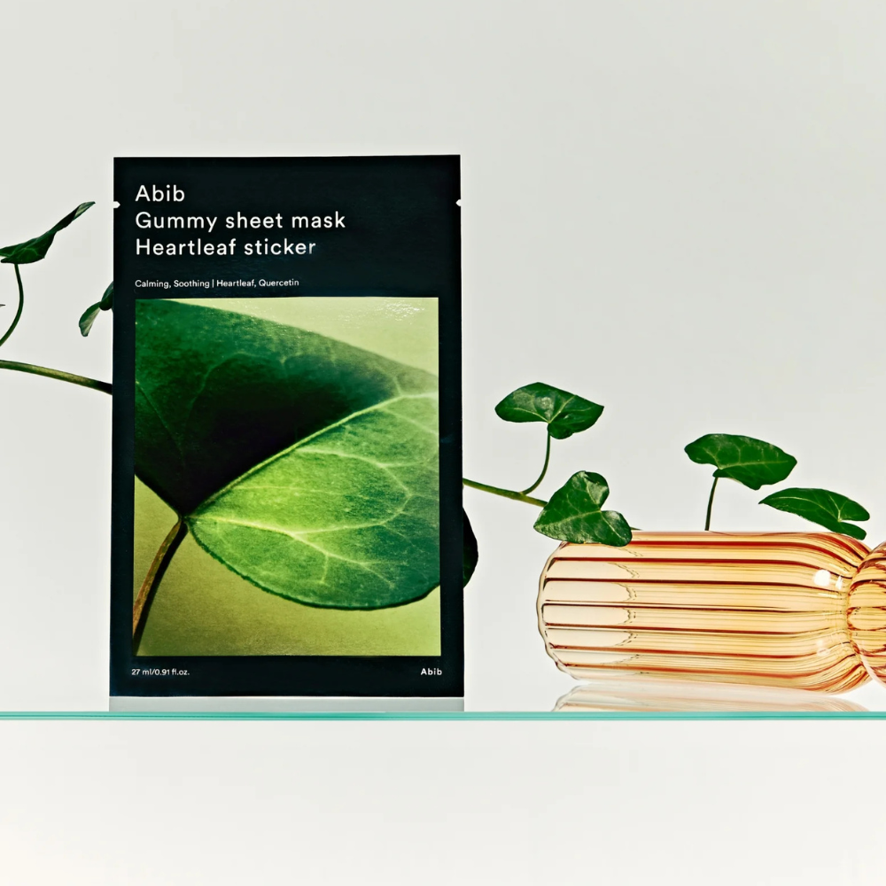 Abib Gummy Sheet Mask Heartleaf Sticker - veido kaukė