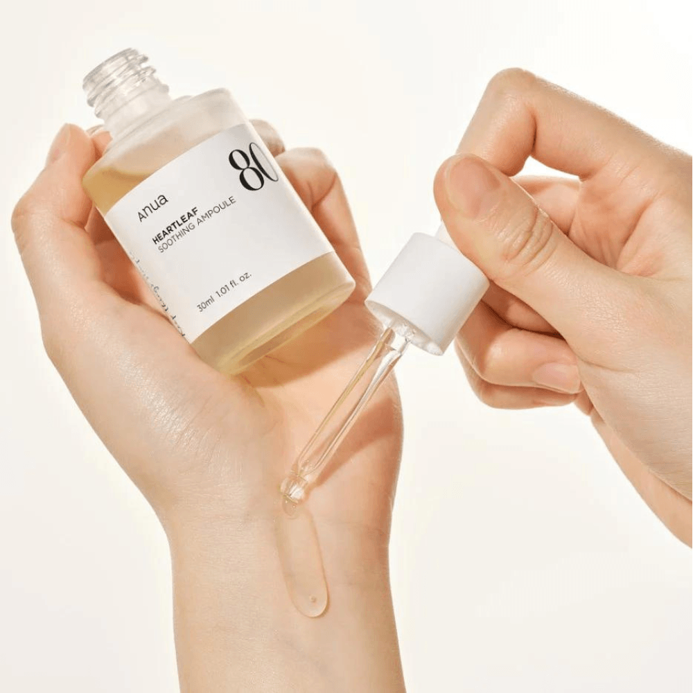 Anua Heartleaf 80% Soothing Ampoule - odą raminanti ampulė