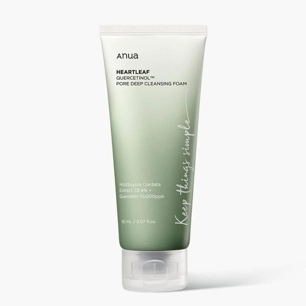 Anua Heartleaf Quercetinol Pore Deep Cleansing Foam - giliai poras valantis veido prausiklis