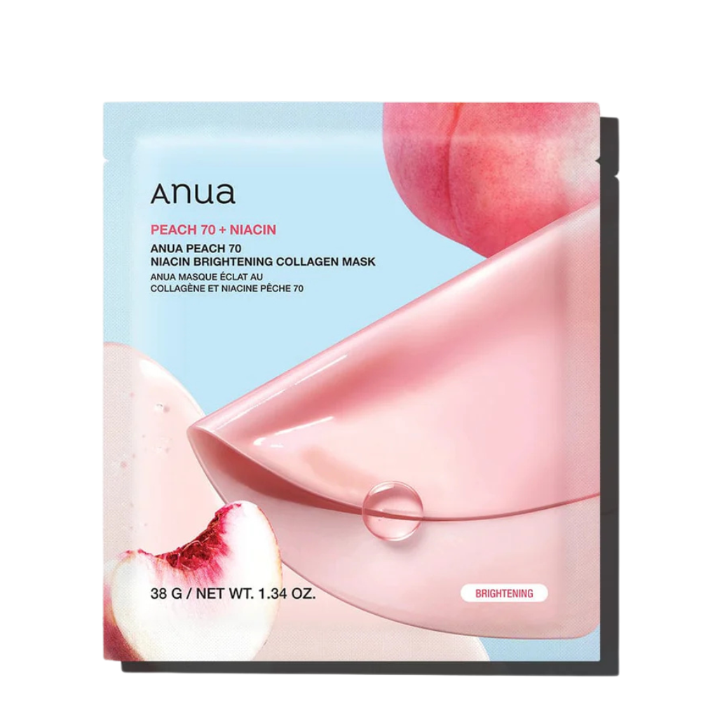 Anua Peach 70 Niacin Brightening Collagen mask - veido kaukė
