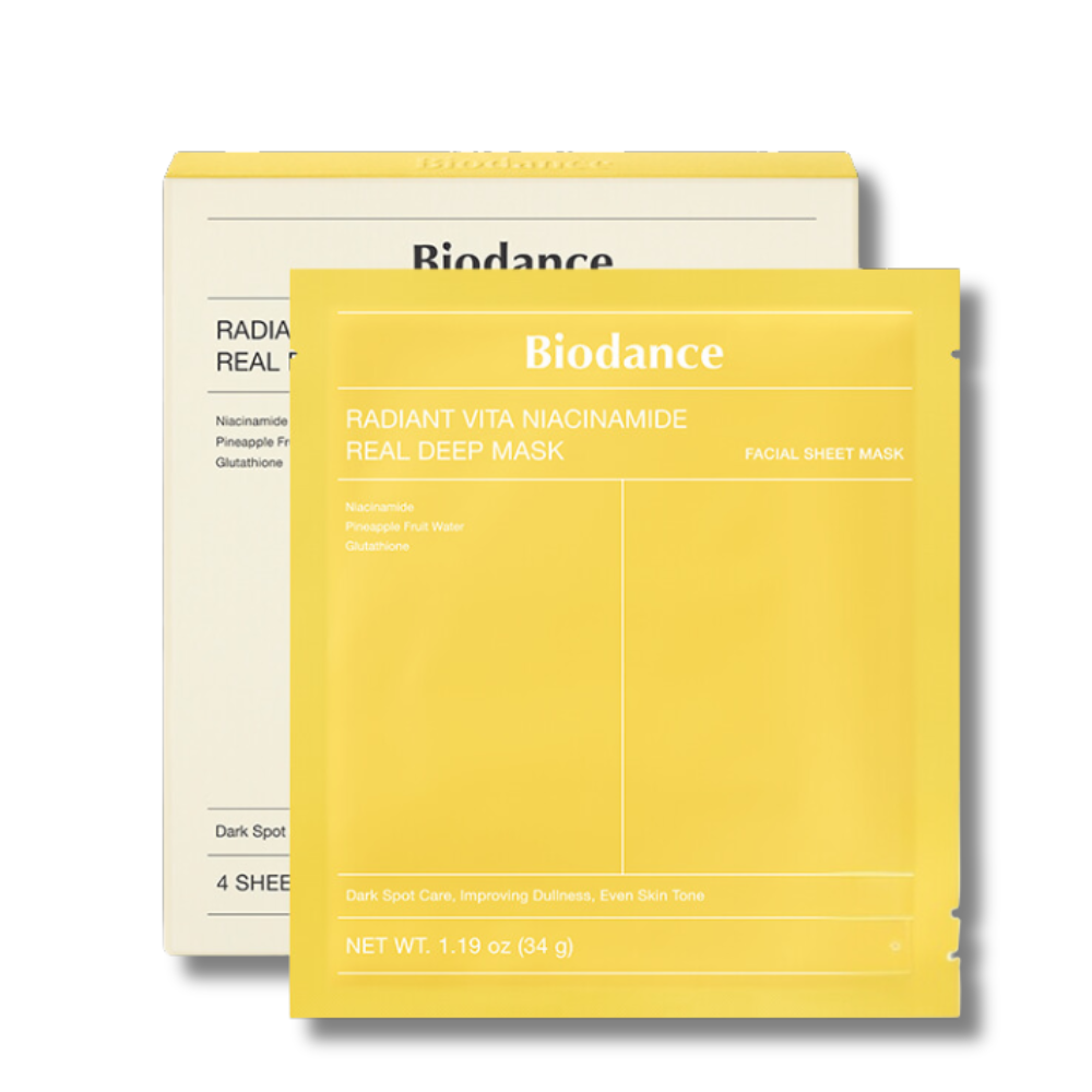 🎁 BIODANCE Radiant Vita Niacinamide Real Deep Mask- veido kaukė (100% off)