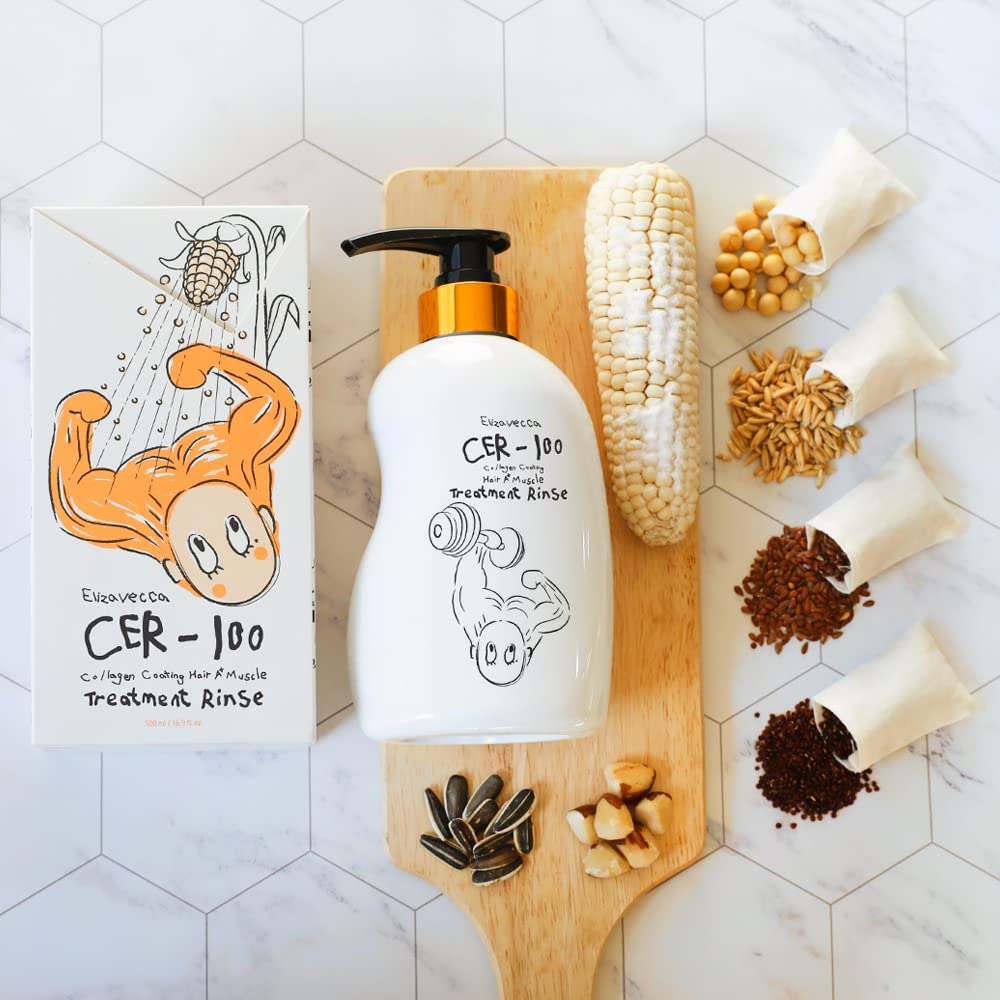 Elizavecca Cer-100 Collagen Coating Hair A+ Muscle Treatment Rinse – plaukų kondicionierius