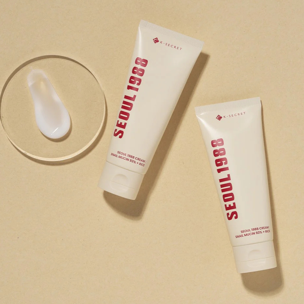 KSECRET - SEOUL 1988 Cream : Snail Mucin 93% + Rice - veido kremas