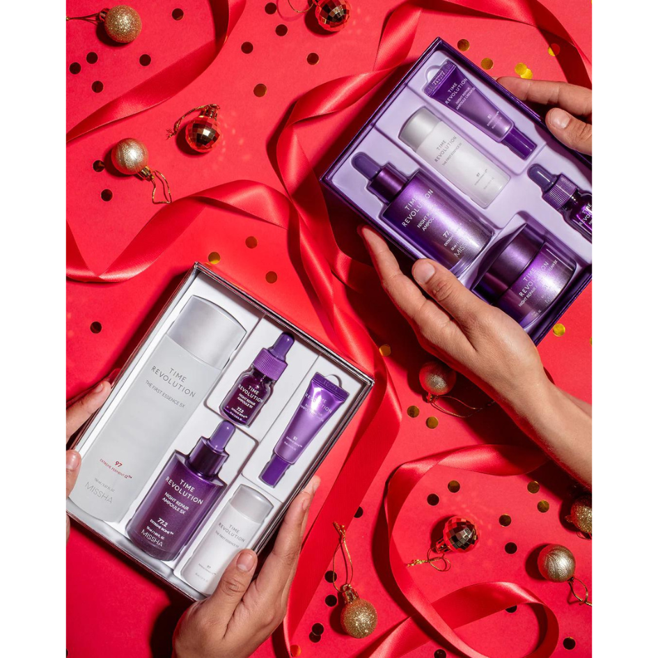 Missha Time Revolution Night Repair Special Set 5X - rinkinys odos stangrumui