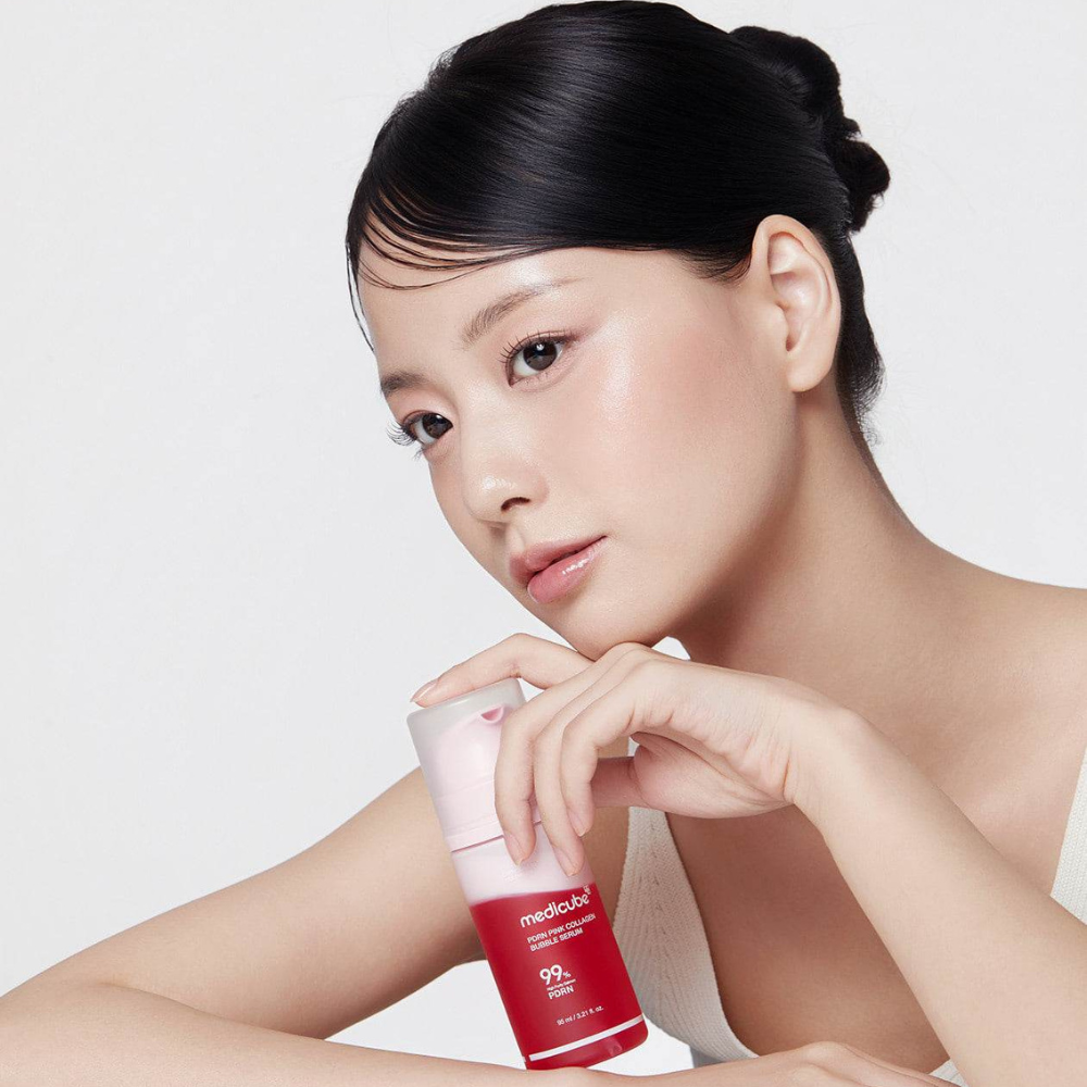 Medicube - PDRN Pink Collagen Bubble Serum - serumas