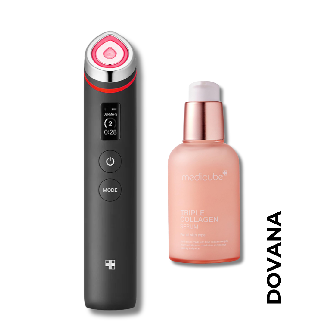 Medicube - AGE-R Booster Pro - veido priežiūros aparatas + Triple Collagen Serum
