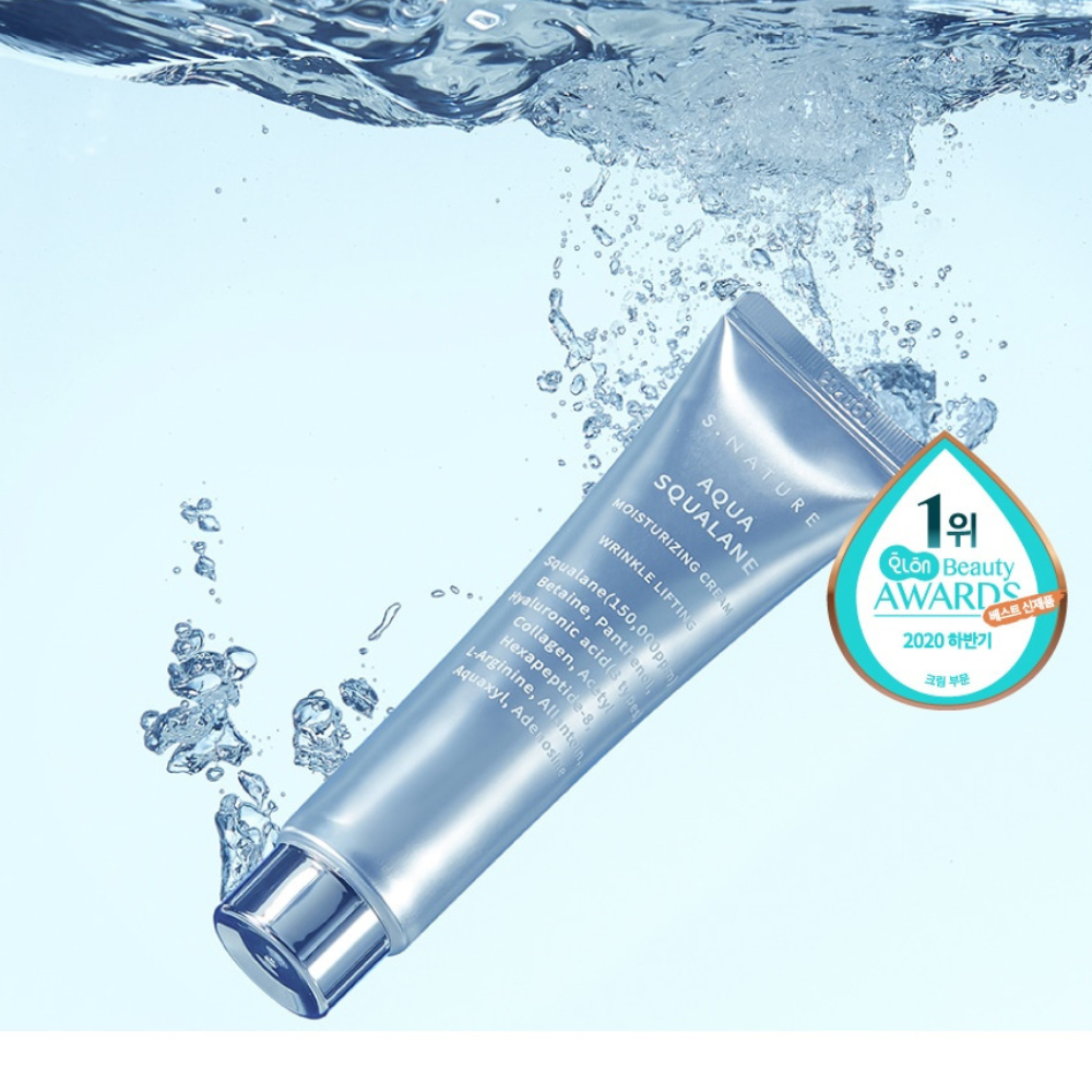 S.NATURE - Aqua Squalane Moisturizing Cream - veido kremas