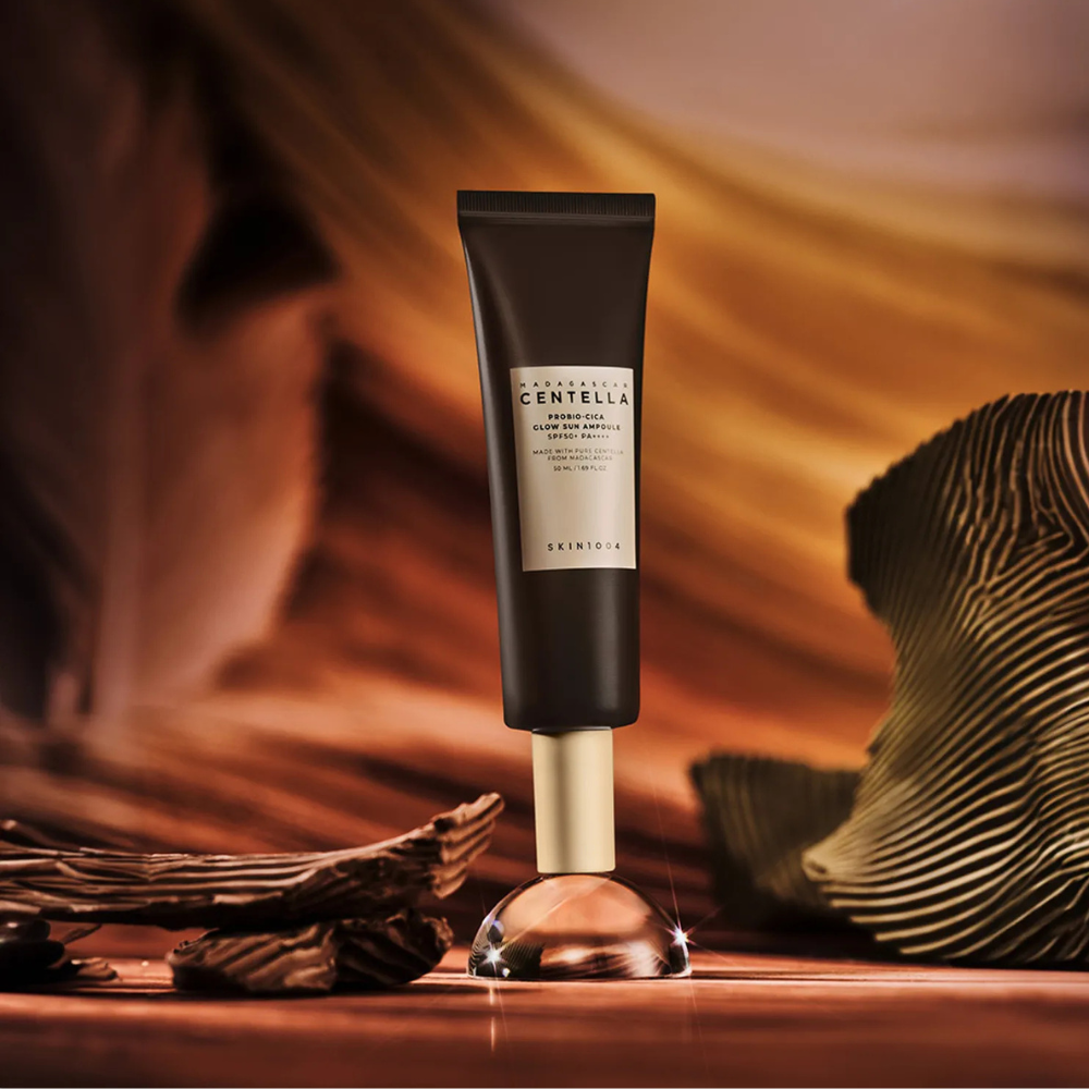SKIN1004 - Madagascar Centella Probio-Cica Glow Sun Ampoule - apsauga nuo saulės