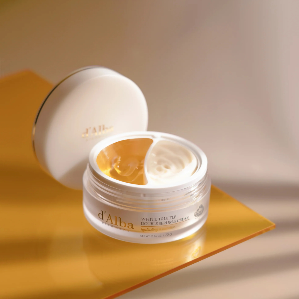 d'Alba - White Truffle Double Serum & Cream - veido kremas ir serumas