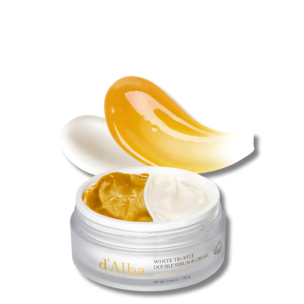 d'Alba - White Truffle Double Serum & Cream - veido kremas ir serumas