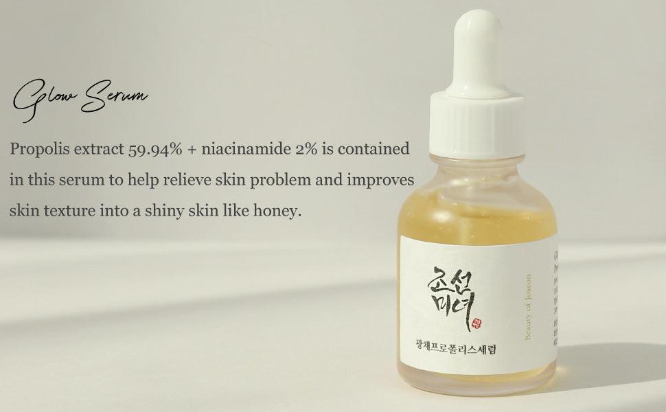 Glow Serum Propolis + Niacinamide - skaistinantis serumas su propoliu ir niacinamidu - Bare skin
