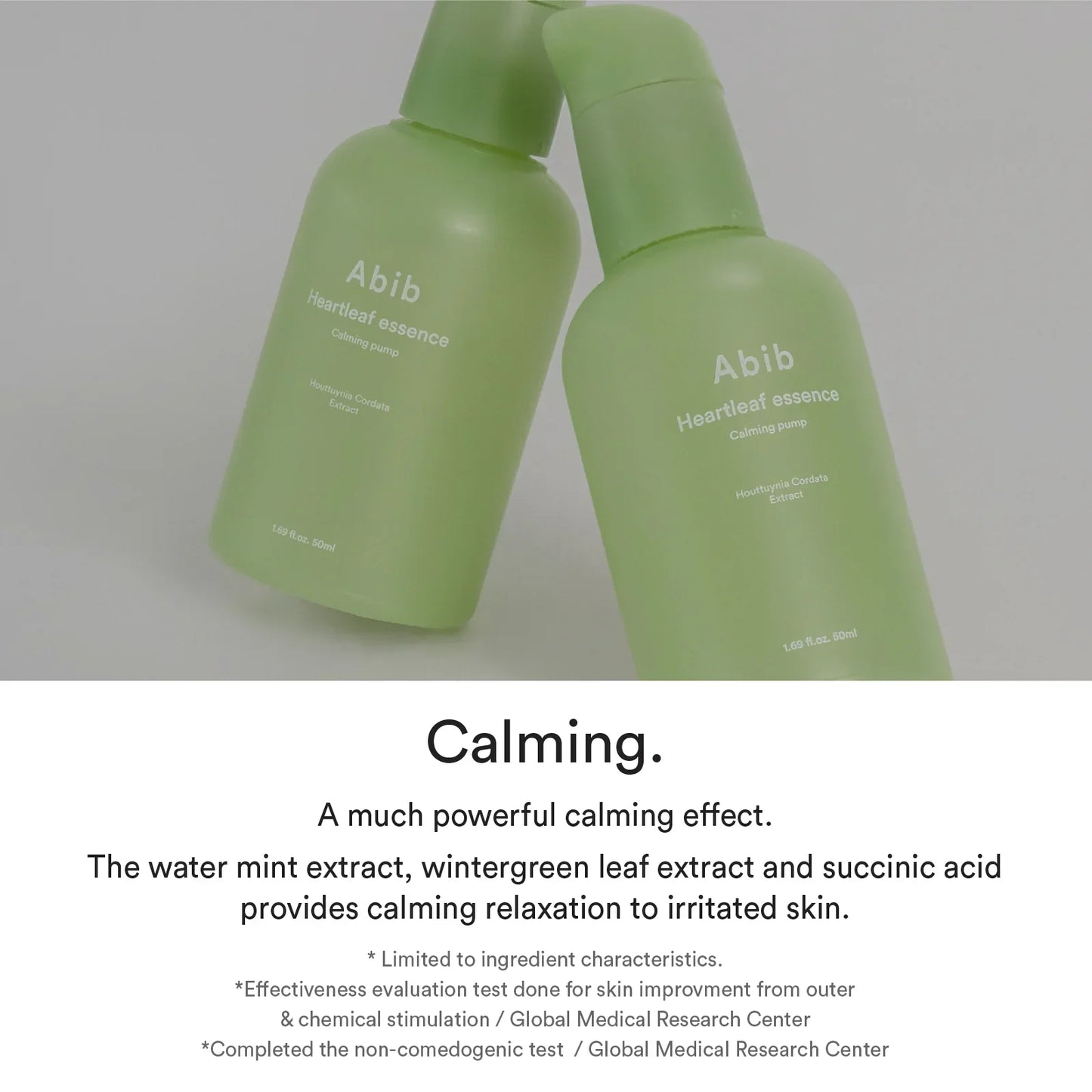 Heartleaf Essence Calming Pump - raminanti veido esencija - Bare skin