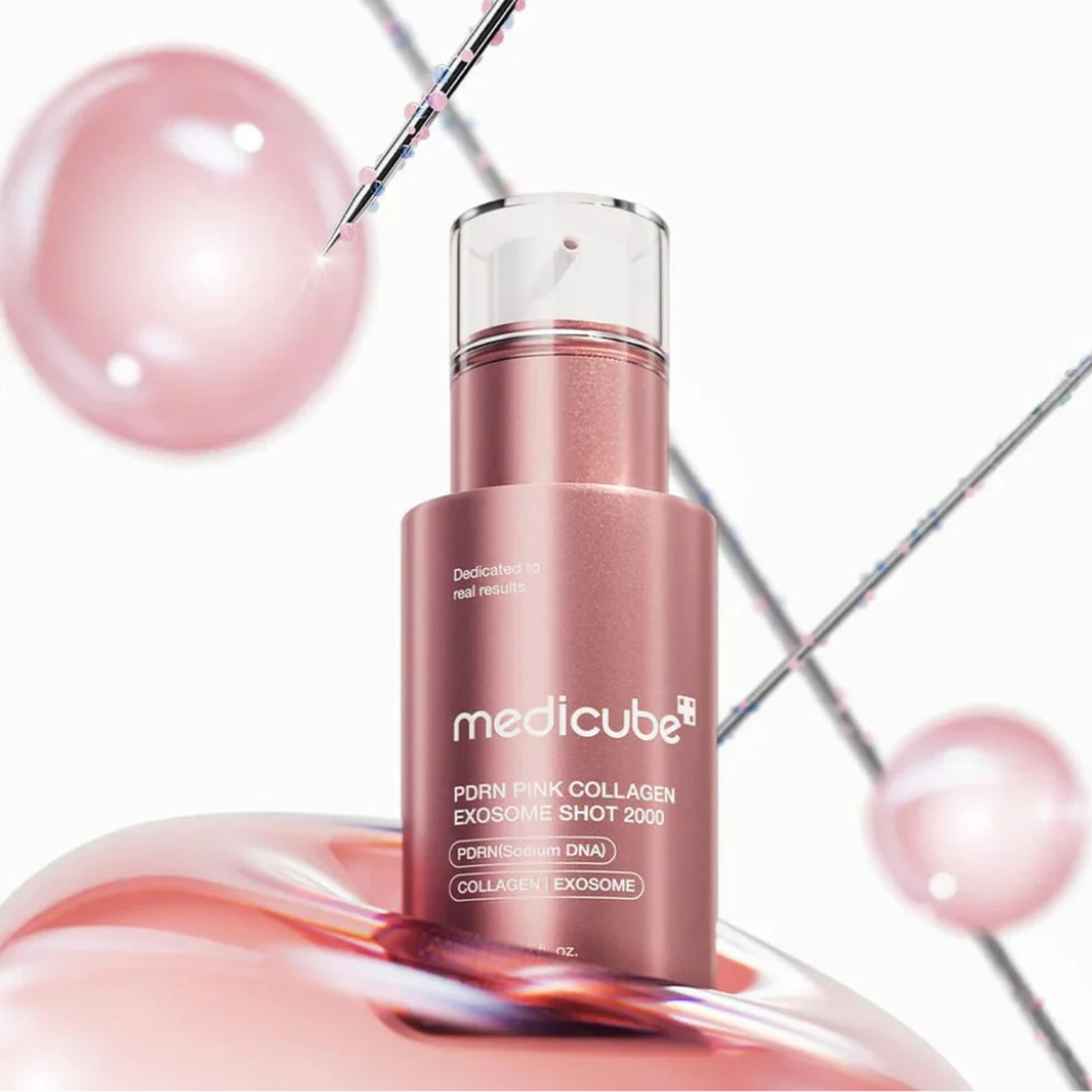 Medicube - PDRN Pink Collagen Exosome Shot Serum 2000 - serumas