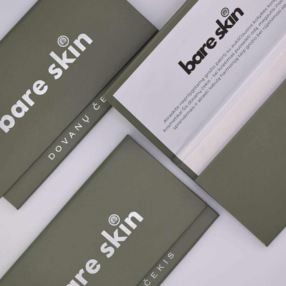 Bare Skin dovanų čekis (fizinis)