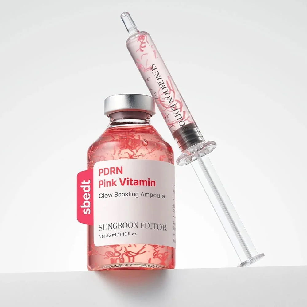 SUNGBOON EDITOR - PDRN Pink Vitamin Glow Boosting Ampoule - veido ampulė