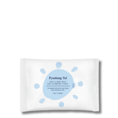 Pyunkang yul Kids & Baby Mild Sun Cleansing Tissue - SPF valančios servėlėtės