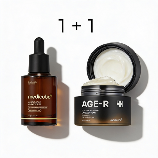 1+1: AGE-R Glutathione Glow Capsule kremas + serumas