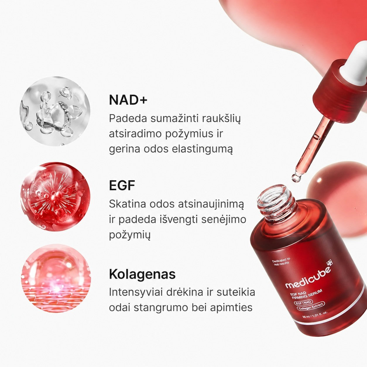 Medicube EGF NAD+ Firming Serum - veido serumas