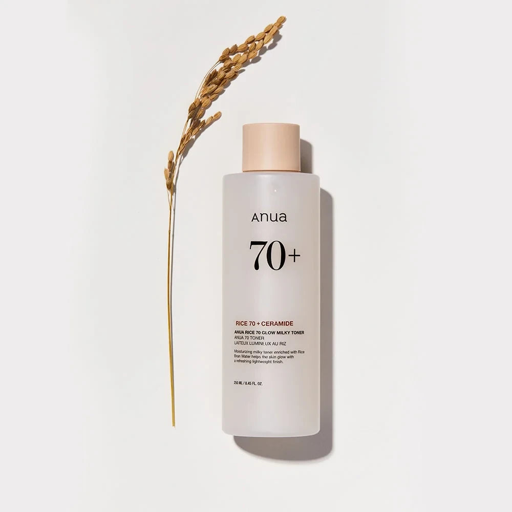 Anua Rice 70 Glow Milky Toner - tonikas su ryžių vandeniu