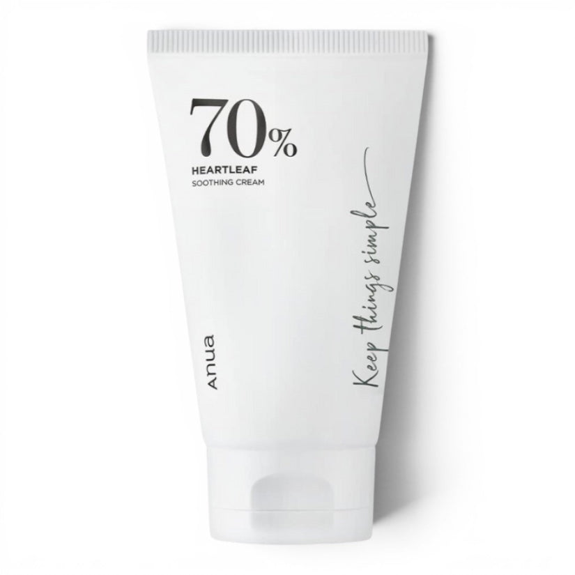 ANUA Heartleaf 70% Soothing Cream - raminantis veido kremas
