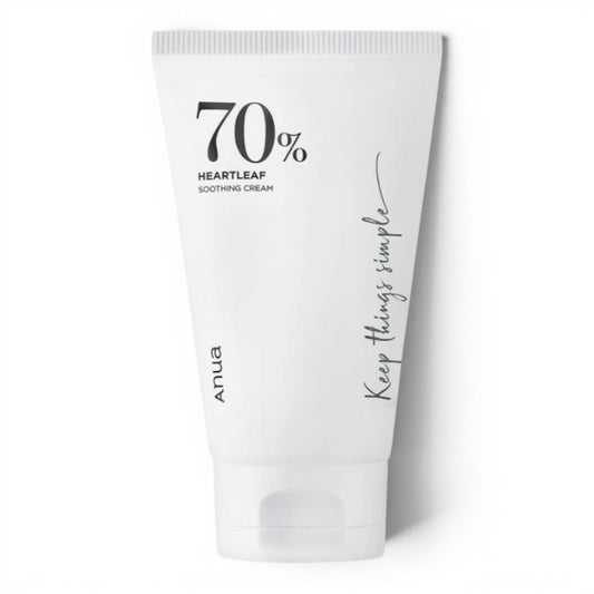 ANUA Heartleaf 70% Soothing Cream - raminantis veido kremas
