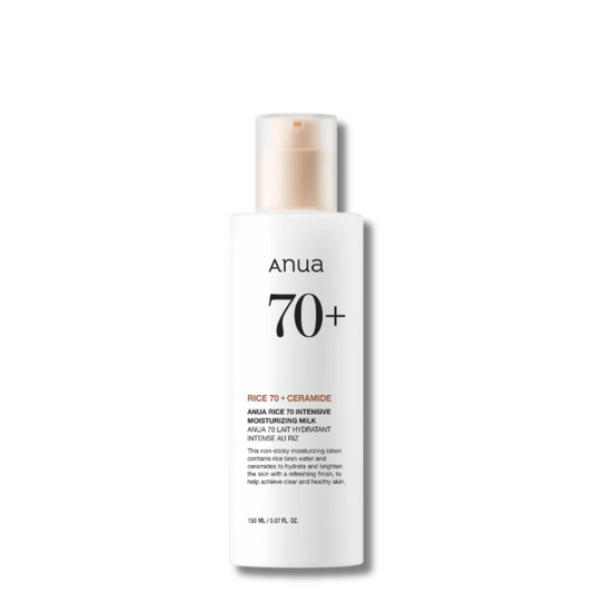 ANUA Rice 70 Intensive Moisturizing Milk - losjonas su keramidais