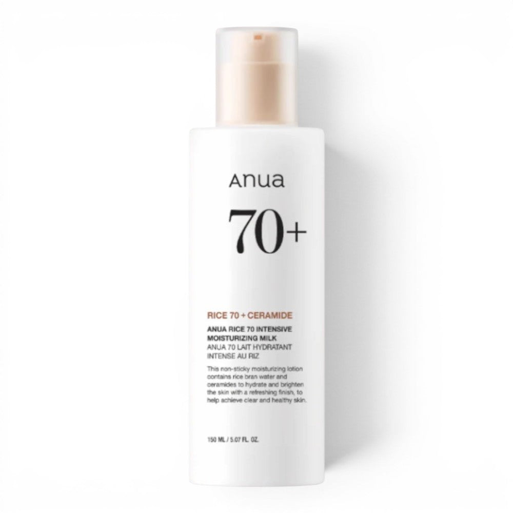 ANUA Rice 70 Intensive Moisturizing Milk - losjonas su keramidais