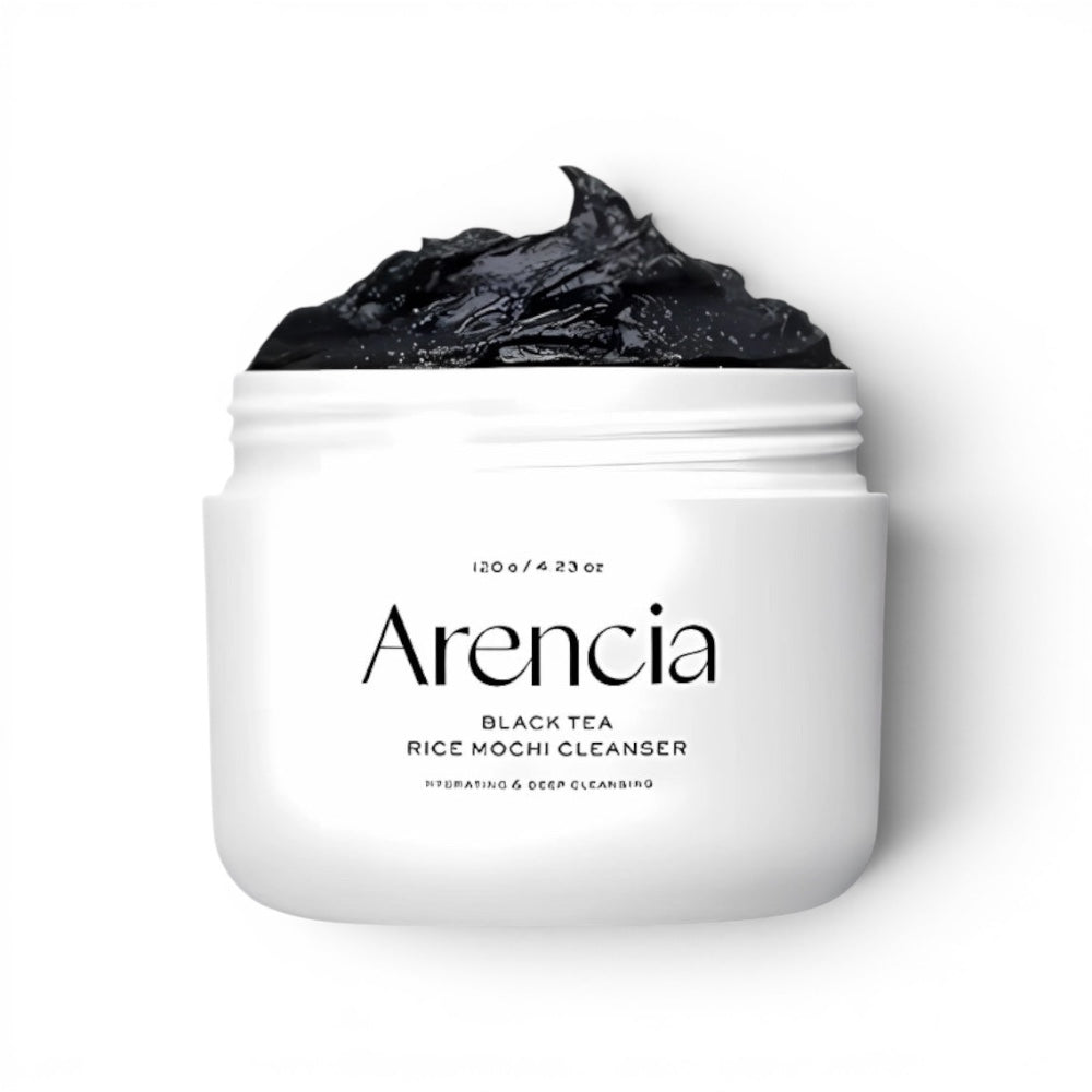 Arencia - Black Tea Rice Mochi Cleanser - veido prausiklis
