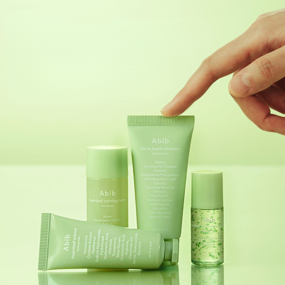 Abib - Heartleaf calming Trial kit - bandomasis rinkinys
