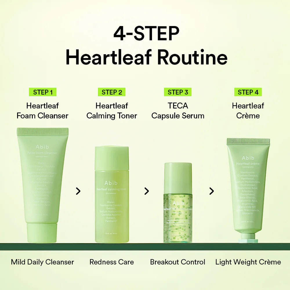 Abib - Heartleaf calming Trial kit - bandomasis rinkinys