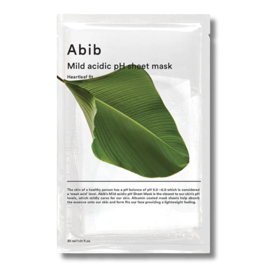 Abib Mild Acidic pH Sheet Mask Heartleaf Fit - veido kaukė