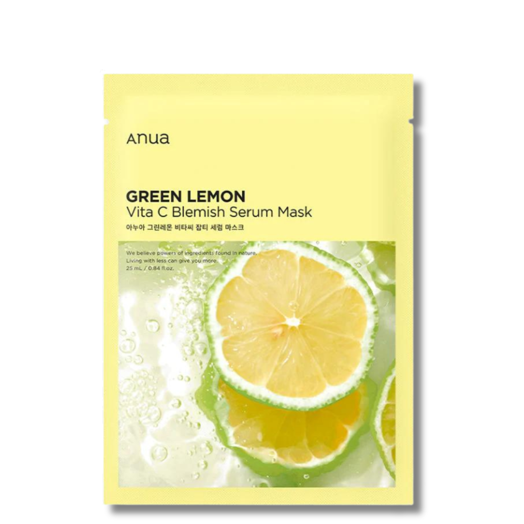 Anua Green Lemon Vita C Blemish Serum Mask - lakštinė veido kaukė su vitaminu C