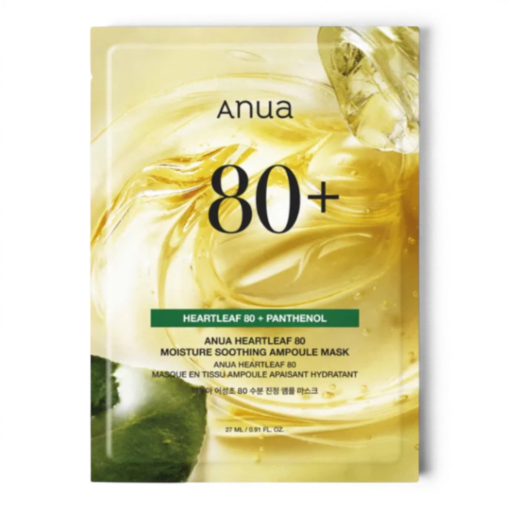 Anua Heartleaf 80 Moisture Soothing Ampoule Mask - veido kaukė