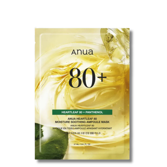 Anua Heartleaf 80 Moisture Soothing Ampoule Mask - veido kaukė