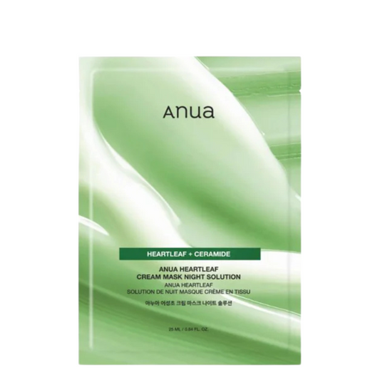 Anua - Heartleaf Cream Mask Night Solution - lakštinė veido kaukė
