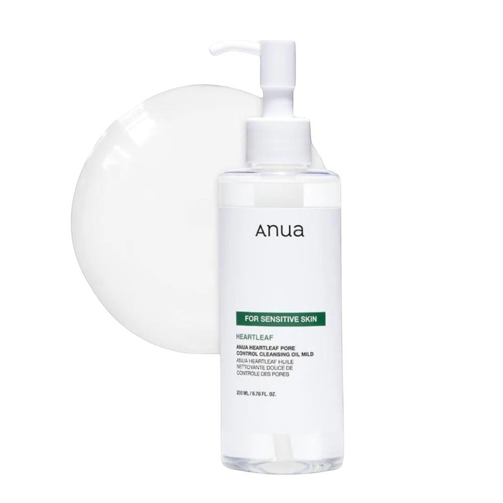Anua Heartleaf Pore Control Cleansing Oil Mild - aliejinis veido prausiklis jautriai odai