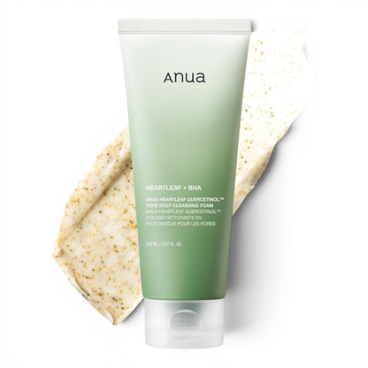 Anua Heartleaf Quercetinol Pore Deep Cleansing Foam - giliai poras valantis veido prausiklis
