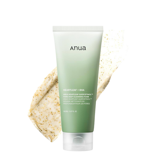 Anua Heartleaf Quercetinol Pore Deep Cleansing Foam - giliai poras valantis veido prausiklis