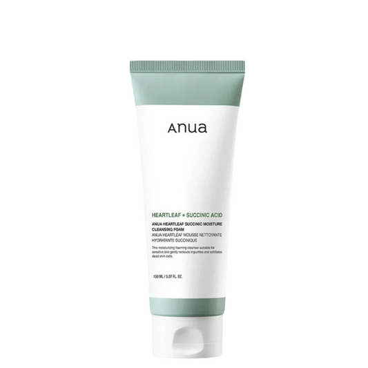Anua Heartleaf Succinic Moisture Cleansing Foam - rūgštinis prausiklis