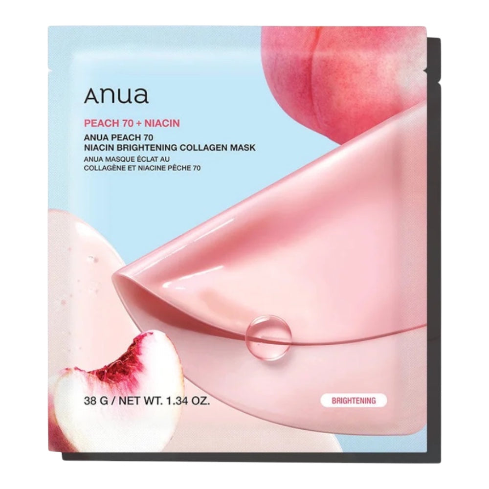 Anua Peach 70 Niacin Brightening Collagen mask - veido kaukė