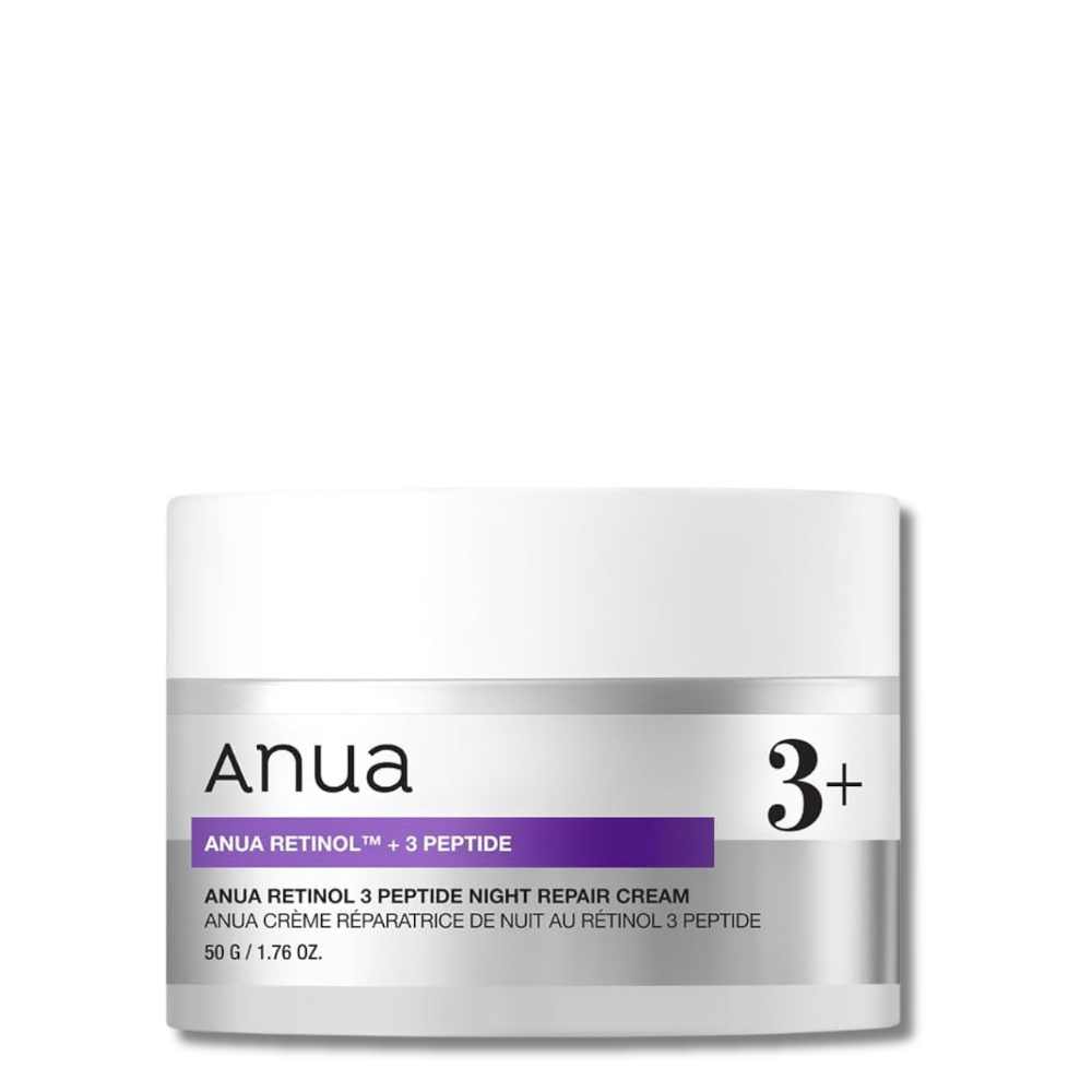 Anua - Retinol 3 Peptide Night Repair Cream  - veido kremas