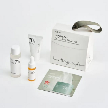 Anua Heartleaf Soothing Trial Kit - bandomasis, kelioninis rinkinys