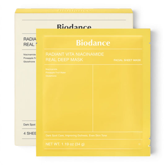 BIODANCE Radiant Vita Niacinamide Real Deep Mask- veido kaukė
