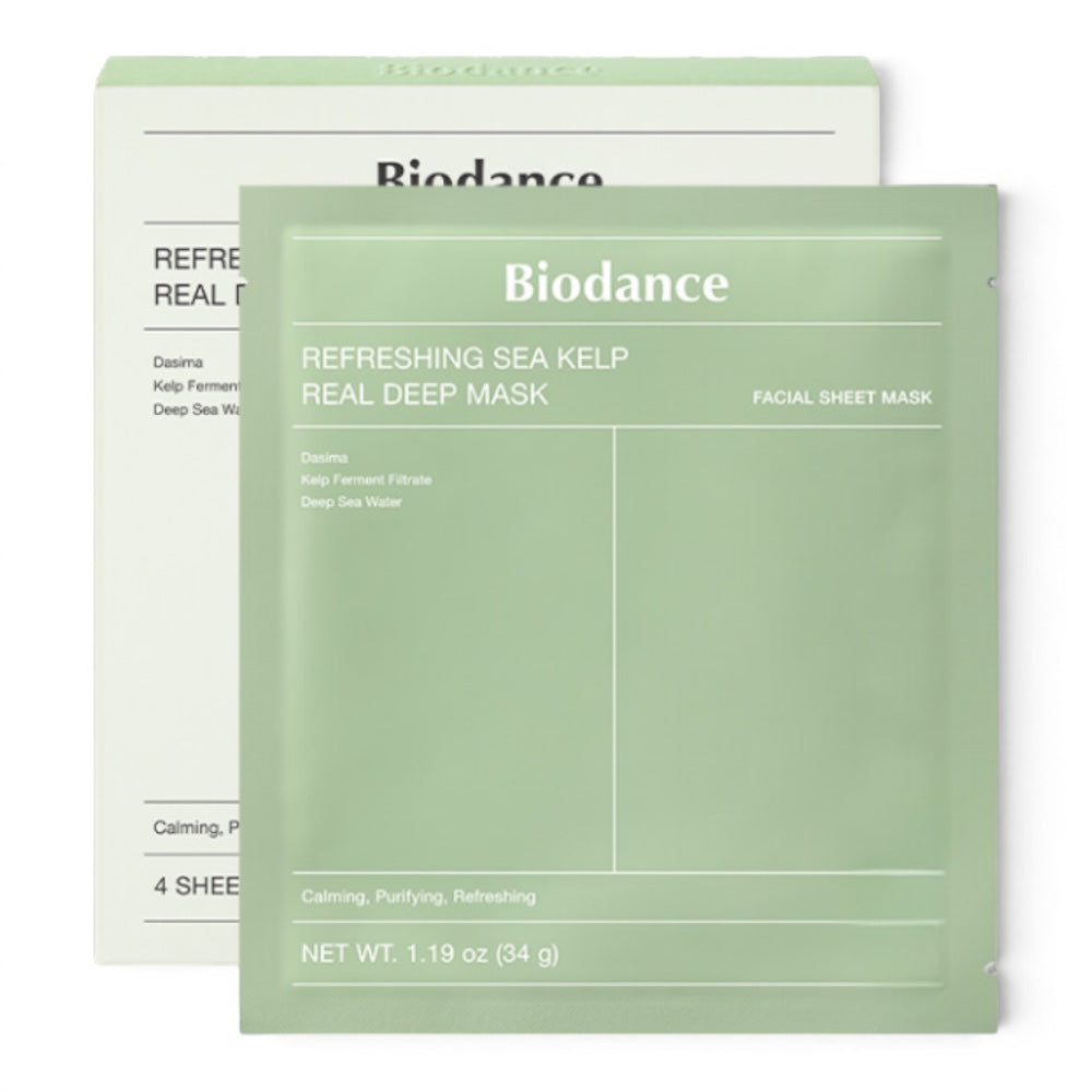 🎁 BIODANCE Refreshing Sea Kelp Real Deep Mask - veido kaukė (100% off)