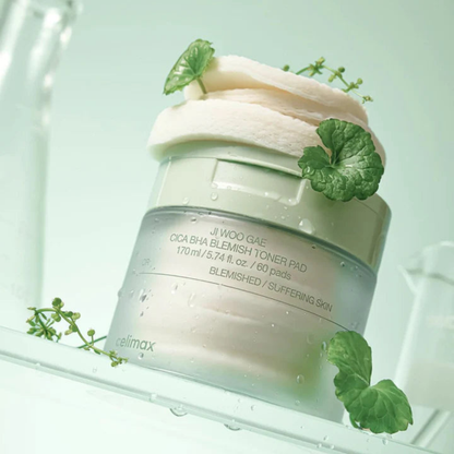 Celimax - Ji Woo Gae Cica BHA Blemish Toner Pads –  toniko padeliai