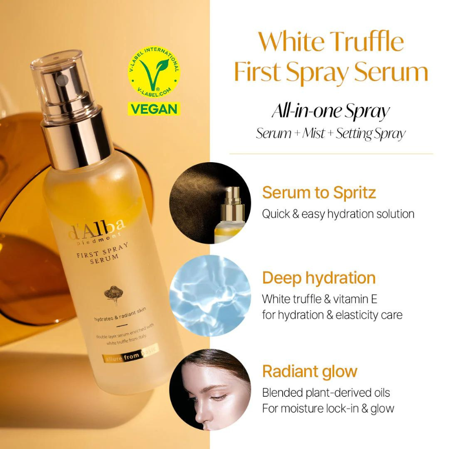 D'Alba White Truffle First Spray Serum - purškiamas triufelių serumas