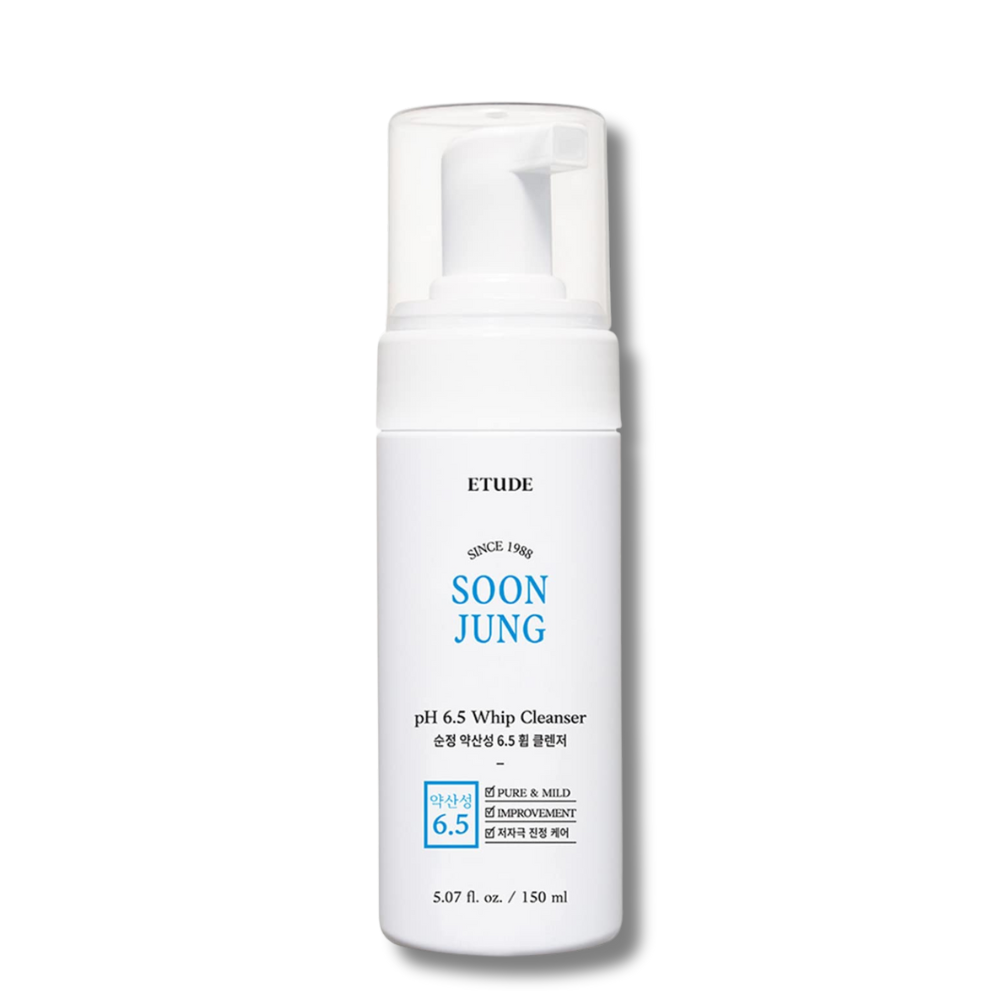 ETUDE - Soon Jung pH 6.5 Whip Cleanser - veido prausiamosios putos