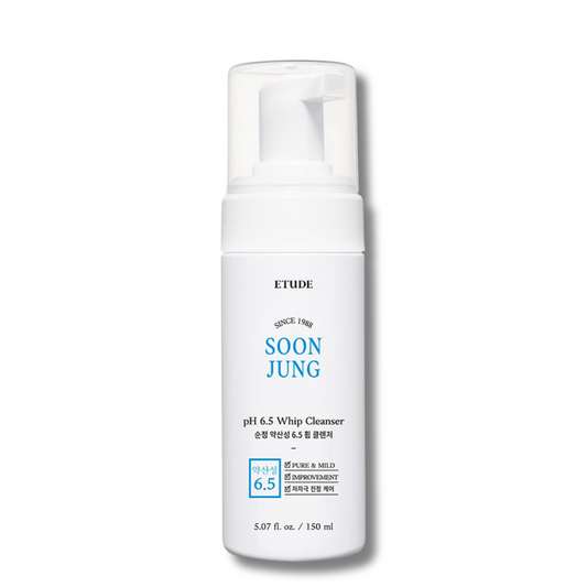 ETUDE - Soon Jung pH 6.5 Whip Cleanser - veido prausiamosios putos